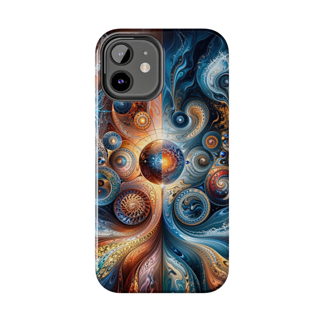 Cosmic Swirl Harmony - Tough Phone Case - Phone Case - g(0D·IO) - iPhone 13 Mini - -