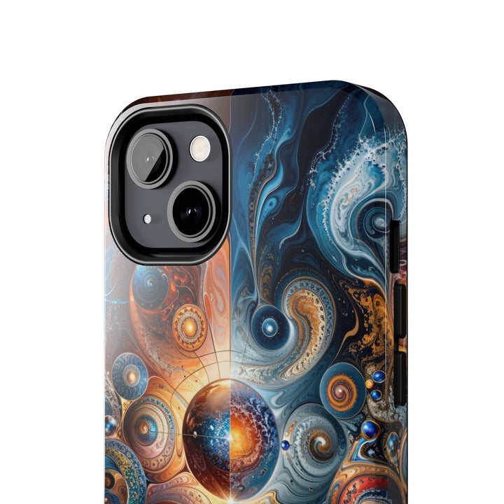 Cosmic Swirl Harmony - Tough Phone Case - Phone Case - g(0D·IO) - iPhone 13 Mini - -