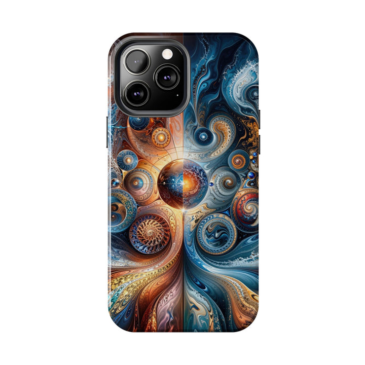 Cosmic Swirl Harmony - Tough Phone Case - Phone Case - g(0D·IO) - iPhone 13 Mini - -