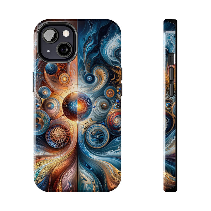 Cosmic Swirl Harmony - Tough Phone Case - Phone Case - g(0D·IO) - iPhone 13 - -