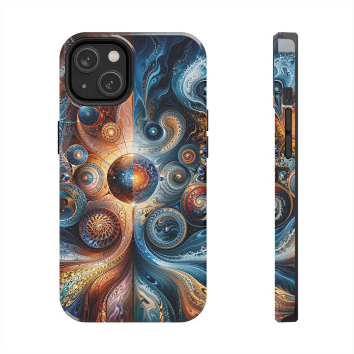 Cosmic Swirl Harmony - Tough Phone Case - Phone Case - g(0D·IO) - iPhone 14 - -