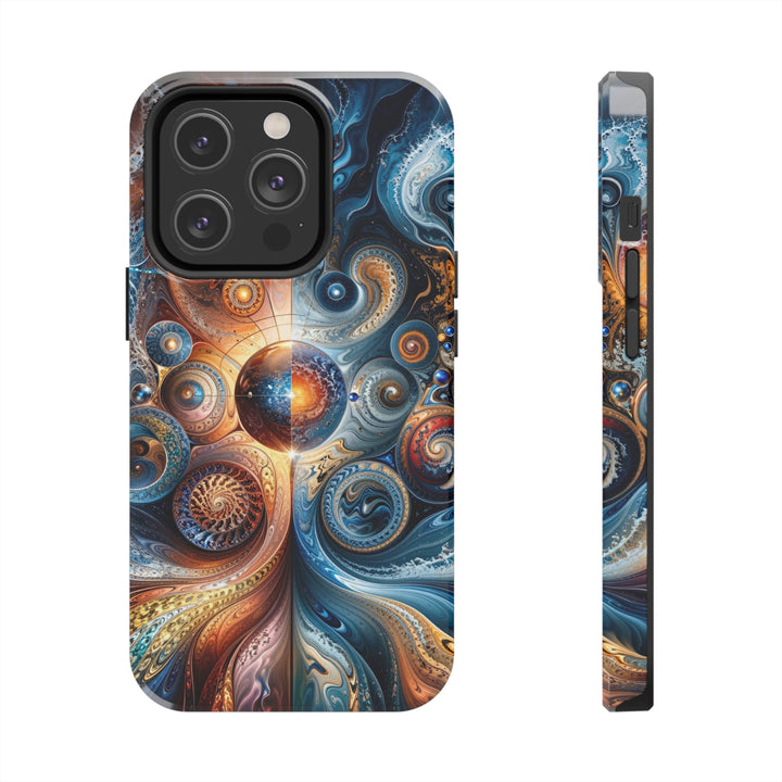 Cosmic Swirl Harmony - Tough Phone Case - Phone Case - g(0D·IO) - iPhone 14 Pro - -