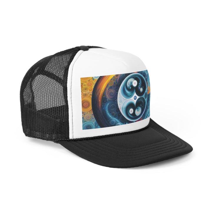 Cosmic Swirl Harmony - Trucker Hat - Hats - g(0D·IO) - Pink - One size -