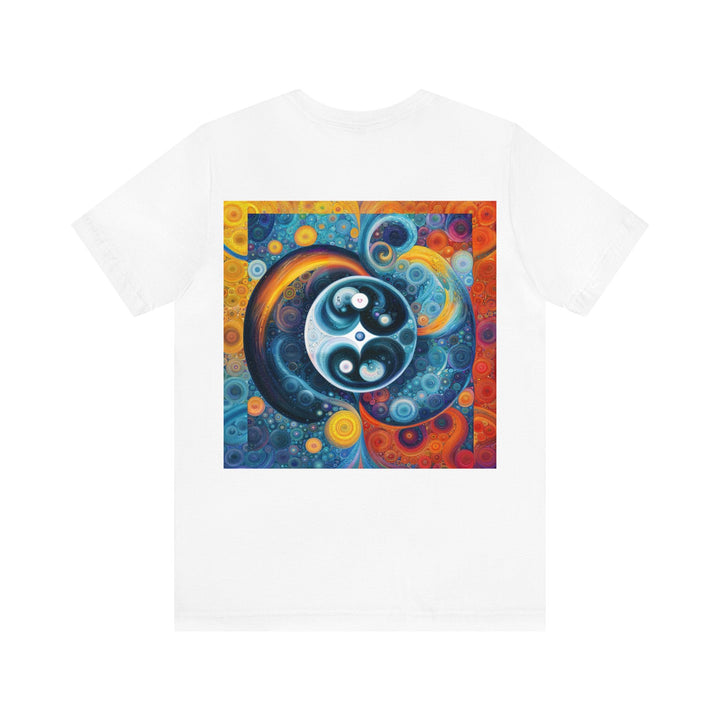 Cosmic Swirl Harmony - Unisex Jersey Short Sleeve Tee - T-Shirt - g(0D·IO) - Black - S -