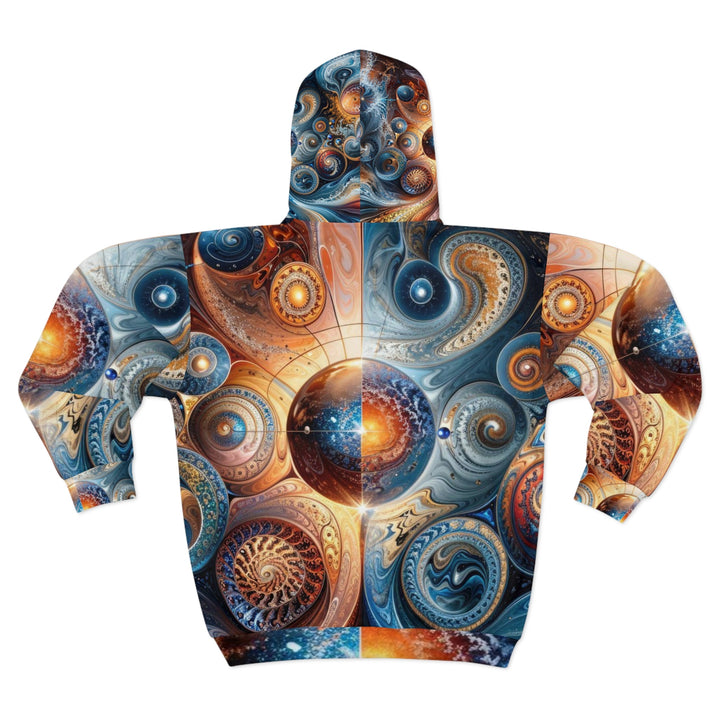 Cosmic Swirl Harmony - Unisex Zip Hoodie - All Over Prints - g(0D·IO) - XS - -