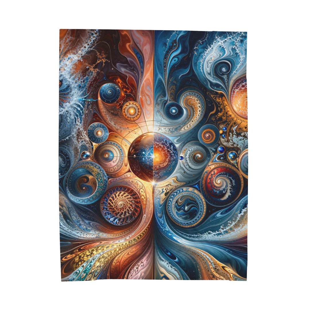 Cosmic Swirl Harmony - Velveteen Plush Blanket - All Over Prints - g(0D·IO) - 60" × 80" - -