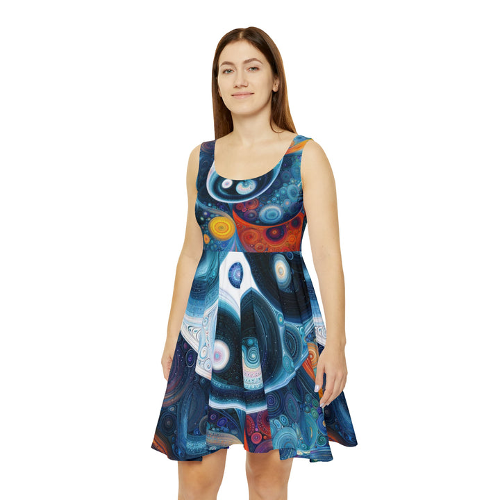 Cosmic Swirl Harmony - Women's Skater Dress - All Over Prints - g(0D·IO) - XS - -