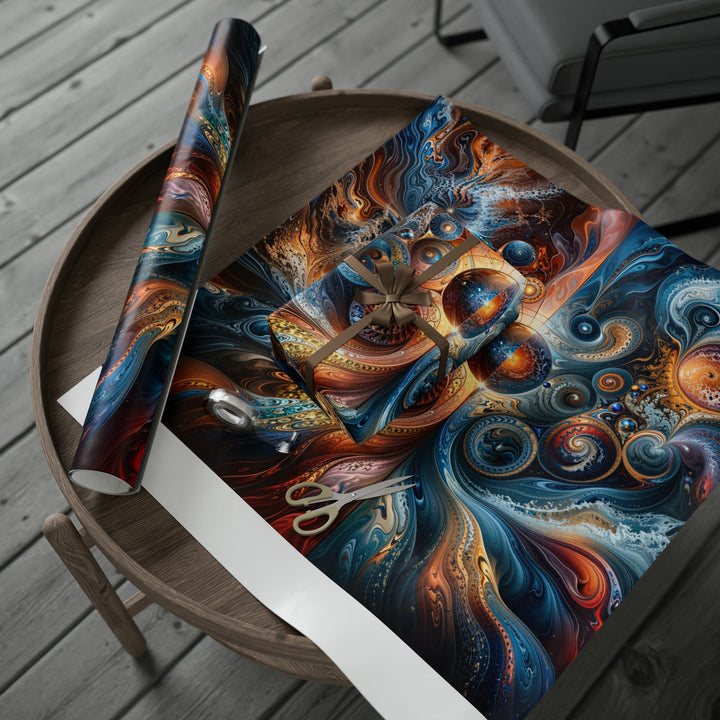 Cosmic Swirl Harmony - Wrapping Paper - Home Decor - g(0D·IO) - 30'' x 72'' - Matte -