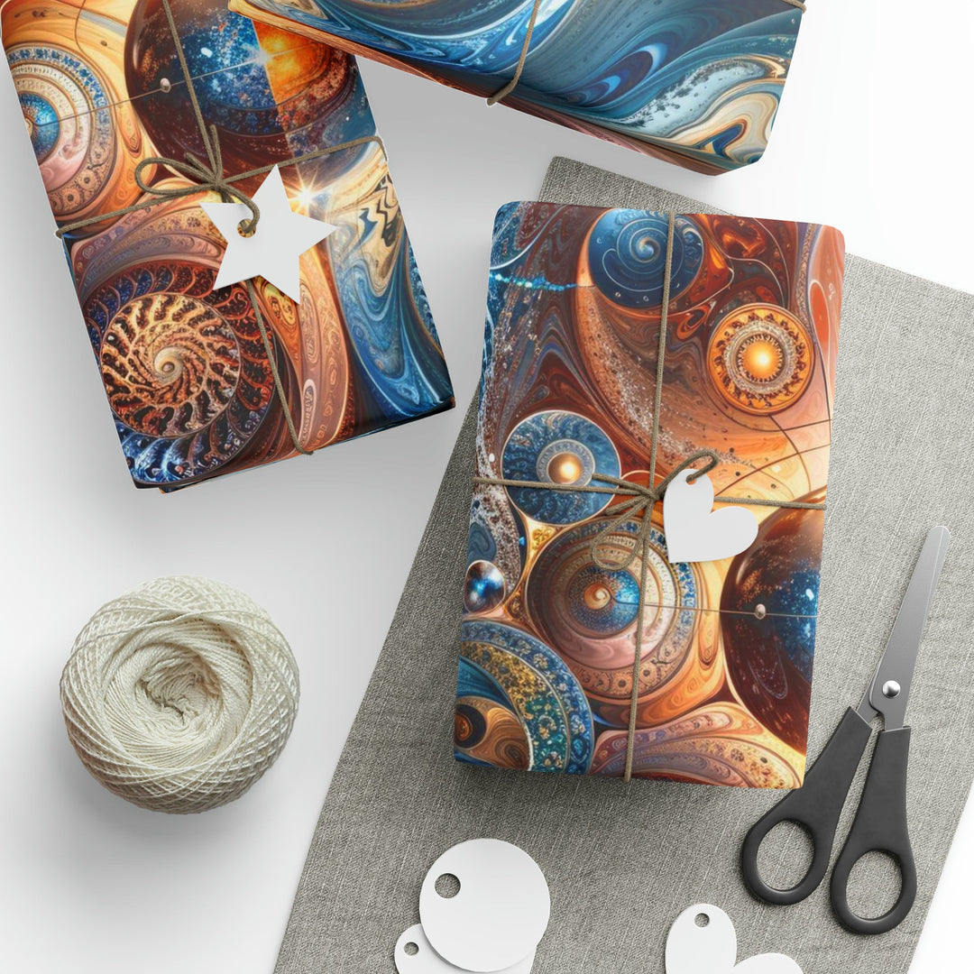 Cosmic Swirl Harmony - Wrapping Paper - Home Decor - g(0D·IO) - 30'' x 72'' - Matte -