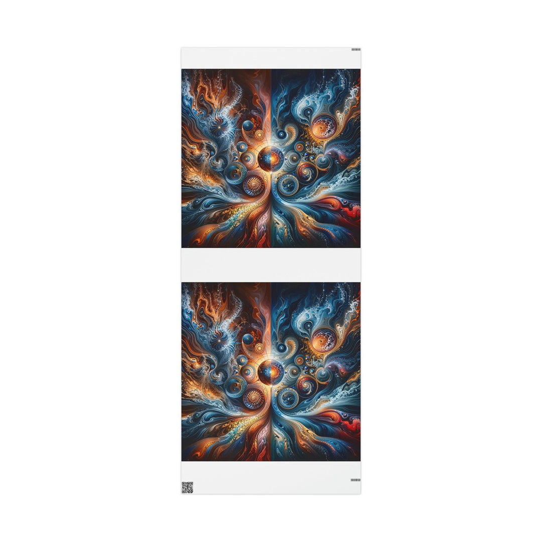 Cosmic Swirl Harmony - Wrapping Paper - Home Decor - g(0D·IO) - 30'' x 72'' - Matte -