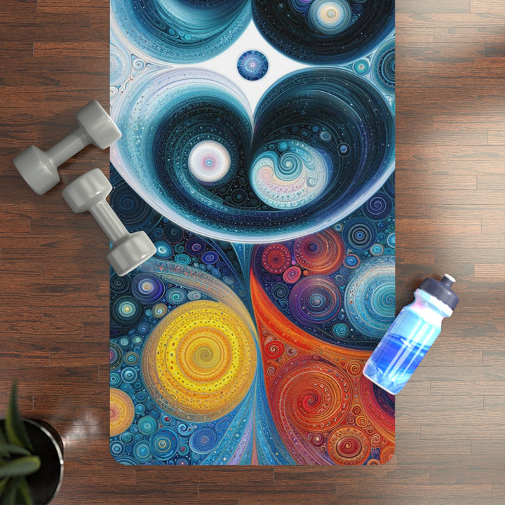 Cosmic Swirl Harmony - Yoga Mat - Home Decor - g(0D·IO) - 24” x 68” - -