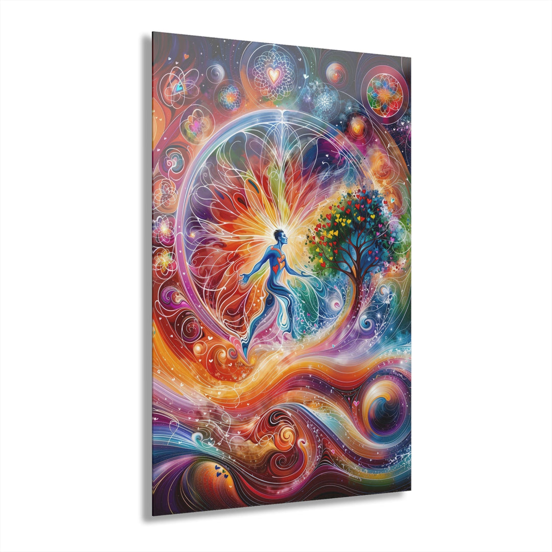 Cosmic Vibrant Emanation - Acrylic Prints (French Cleat Hanging) - Home Decor - g(0D·IO) - 24" x 36" (Vertical) - 0.25'' -