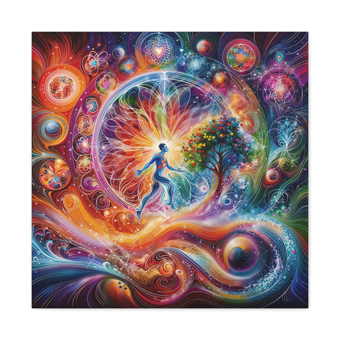 Cosmic Vibrant Emanation - Matte Canvas Print 1.25" - Canvas - g(0D·IO) - 24″ x 24″ - 1.25" -