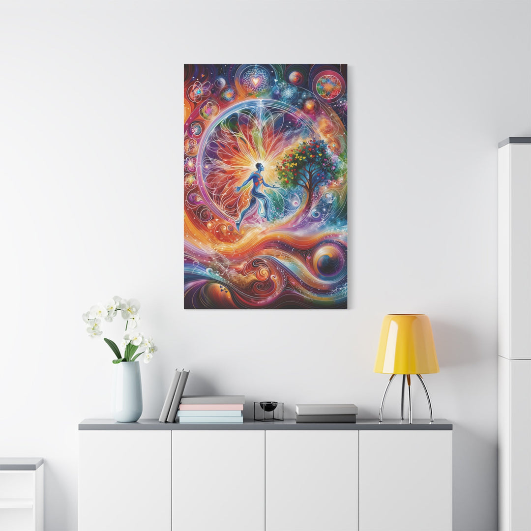 Cosmic Vibrant Emanation - Matte Canvas Print 1.25" - Canvas - g(0D·IO) - 36" x 36" - 1.25" -