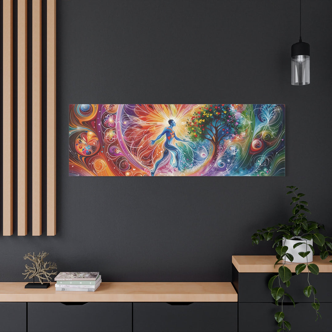 Cosmic Vibrant Emanation - Matte Canvas Print 1.25" - Canvas - g(0D·IO) - 36" x 36" - 1.25" -