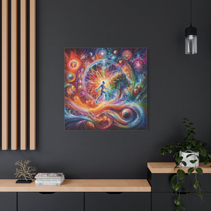 Cosmic Vibrant Emanation - Matte Canvas Print 1.25" - Canvas - g(0D·IO) - 36" x 36" - 1.25" -