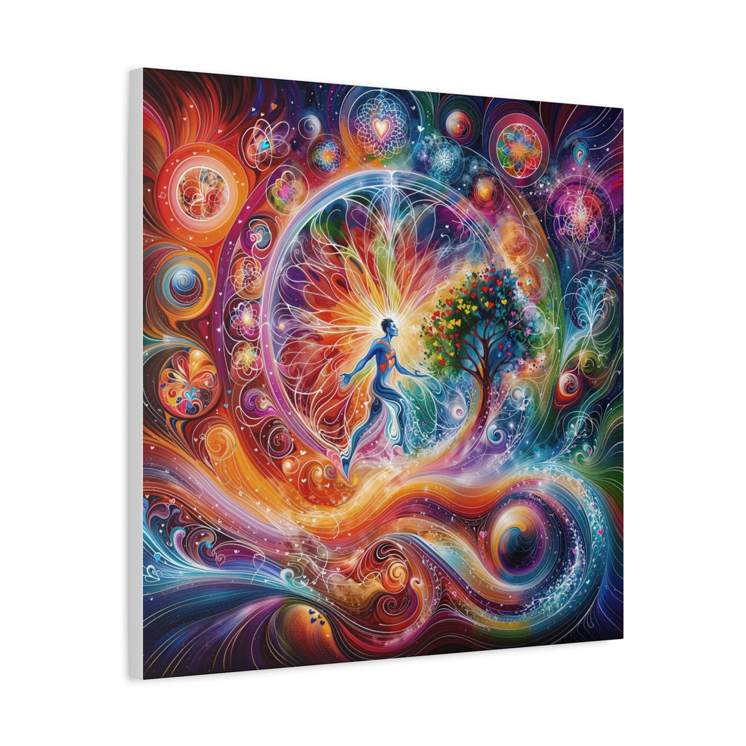 Cosmic Vibrant Emanation - Matte Canvas Print 1.25" - Canvas - g(0D·IO) - 36" x 36" - 1.25" -