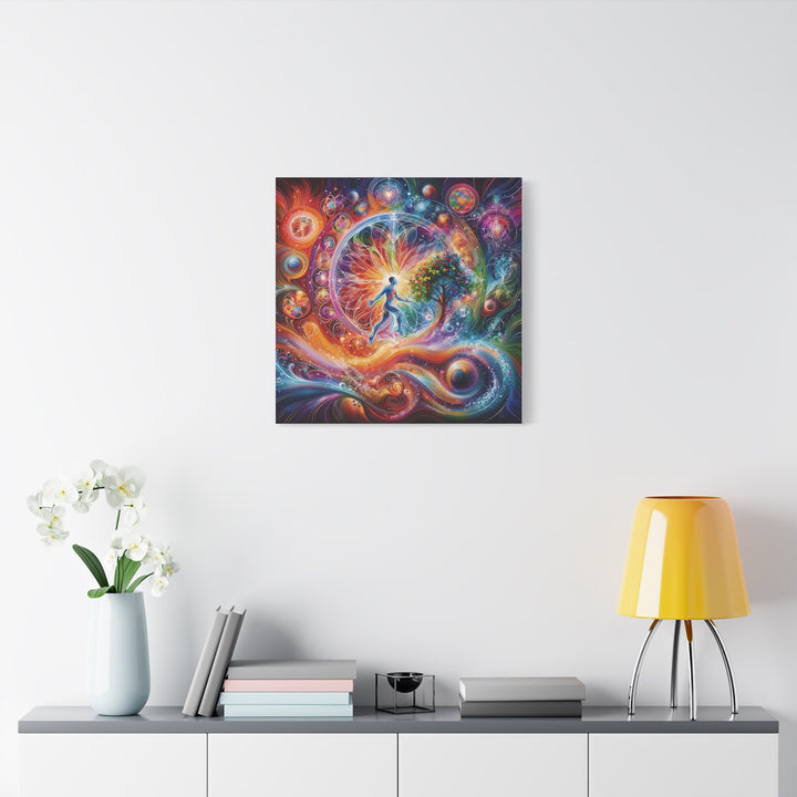 Cosmic Vibrant Emanation - Matte Canvas Print 1.25" - Canvas - g(0D·IO) - 36" x 36" - 1.25" -