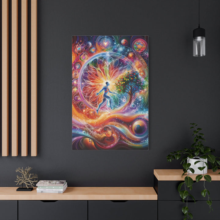 Cosmic Vibrant Emanation - Matte Canvas Print 1.25" - Canvas - g(0D·IO) - 36" x 36" - 1.25" -