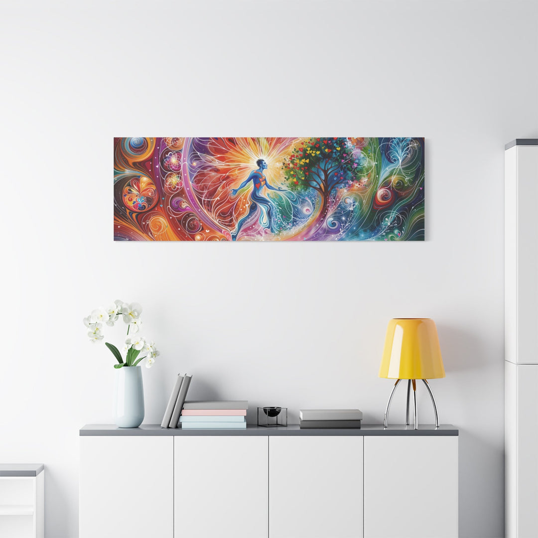 Cosmic Vibrant Emanation - Matte Canvas Print 1.25" - Canvas - g(0D·IO) - 36" x 36" - 1.25" -