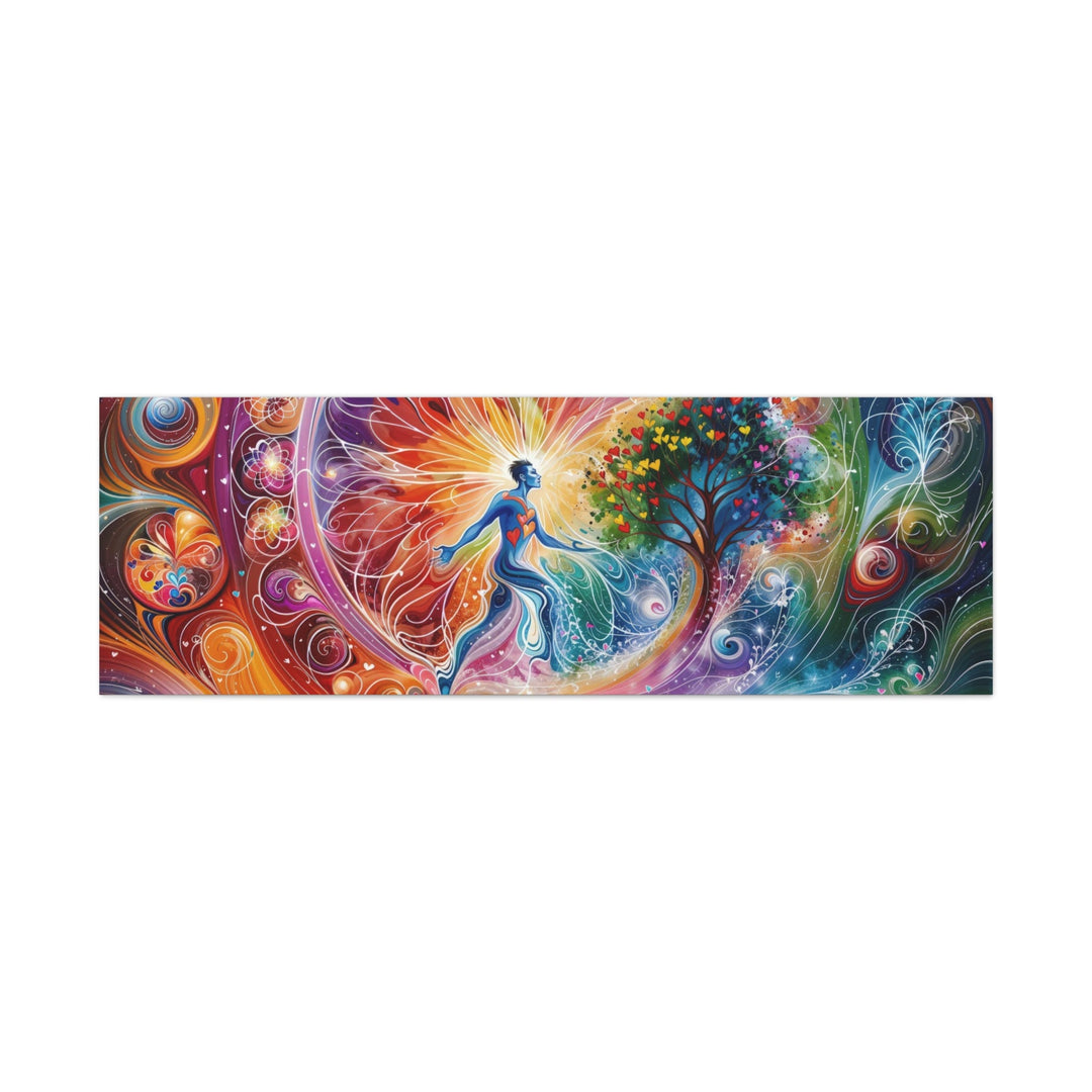 Cosmic Vibrant Emanation - Matte Canvas Print 1.25" - Canvas - g(0D·IO) - 60" x 20" (Horizontal) - 1.25" -