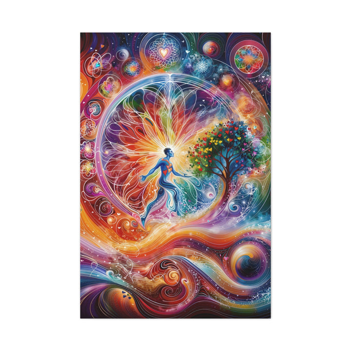 Cosmic Vibrant Emanation - Matte Canvas Print 1.25" - Canvas - g(0D·IO) - 32″ x 48″ (Vertical) - 1.25" -