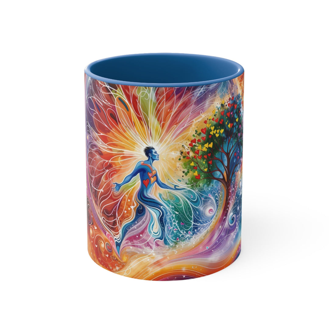 Cosmic Vibrant Energy - Accent Coffee Mug - Mug - g(0D·IO) - Blue - 11oz -