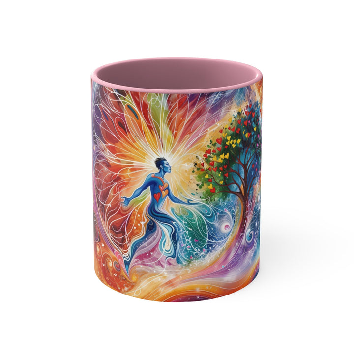 Cosmic Vibrant Energy - Accent Coffee Mug - Mug - g(0D·IO) - Pink - 11oz -