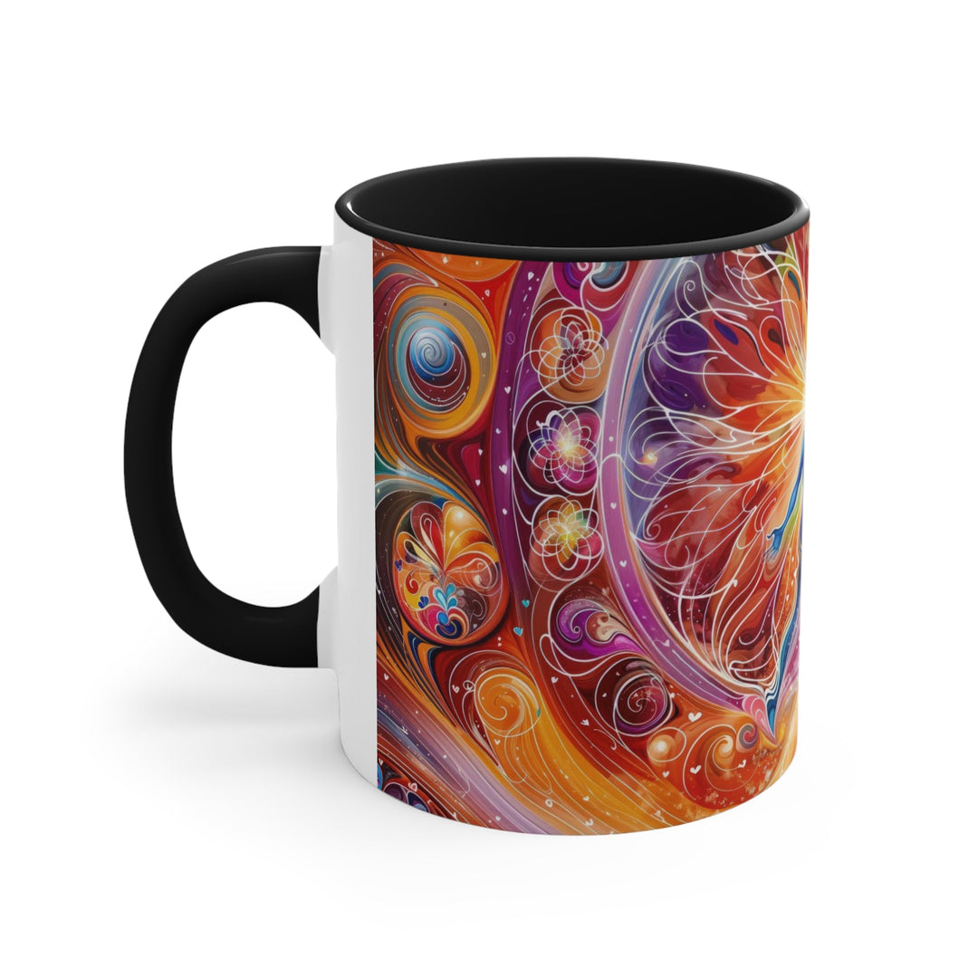 Cosmic Vibrant Energy - Accent Coffee Mug - Mug - g(0D·IO) - Pink - 11oz -