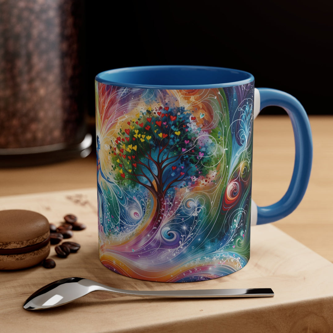 Cosmic Vibrant Energy - Accent Coffee Mug - Mug - g(0D·IO) - Pink - 11oz -