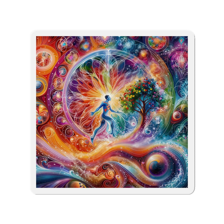Cosmic Vibrant Energy - Die-cut Magnet - Home Decor - g(0D·IO) - 2" x 2" - Die-Cut - 1 pc