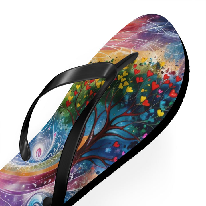 Cosmic Vibrant Energy - Flip Flops - Shoes - g(0D·IO) - XL - Black sole -