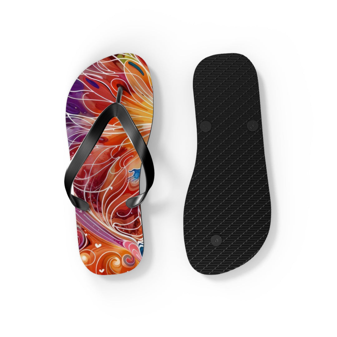 Cosmic Vibrant Energy - Flip Flops - Shoes - g(0D·IO) - XL - Black sole -