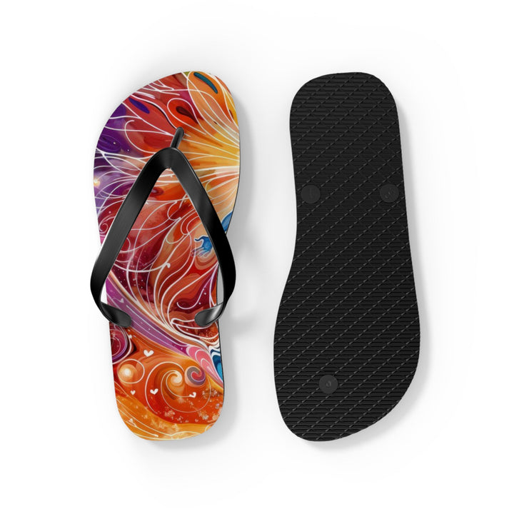 Cosmic Vibrant Energy - Flip Flops - Shoes - g(0D·IO) - XL - Black sole -