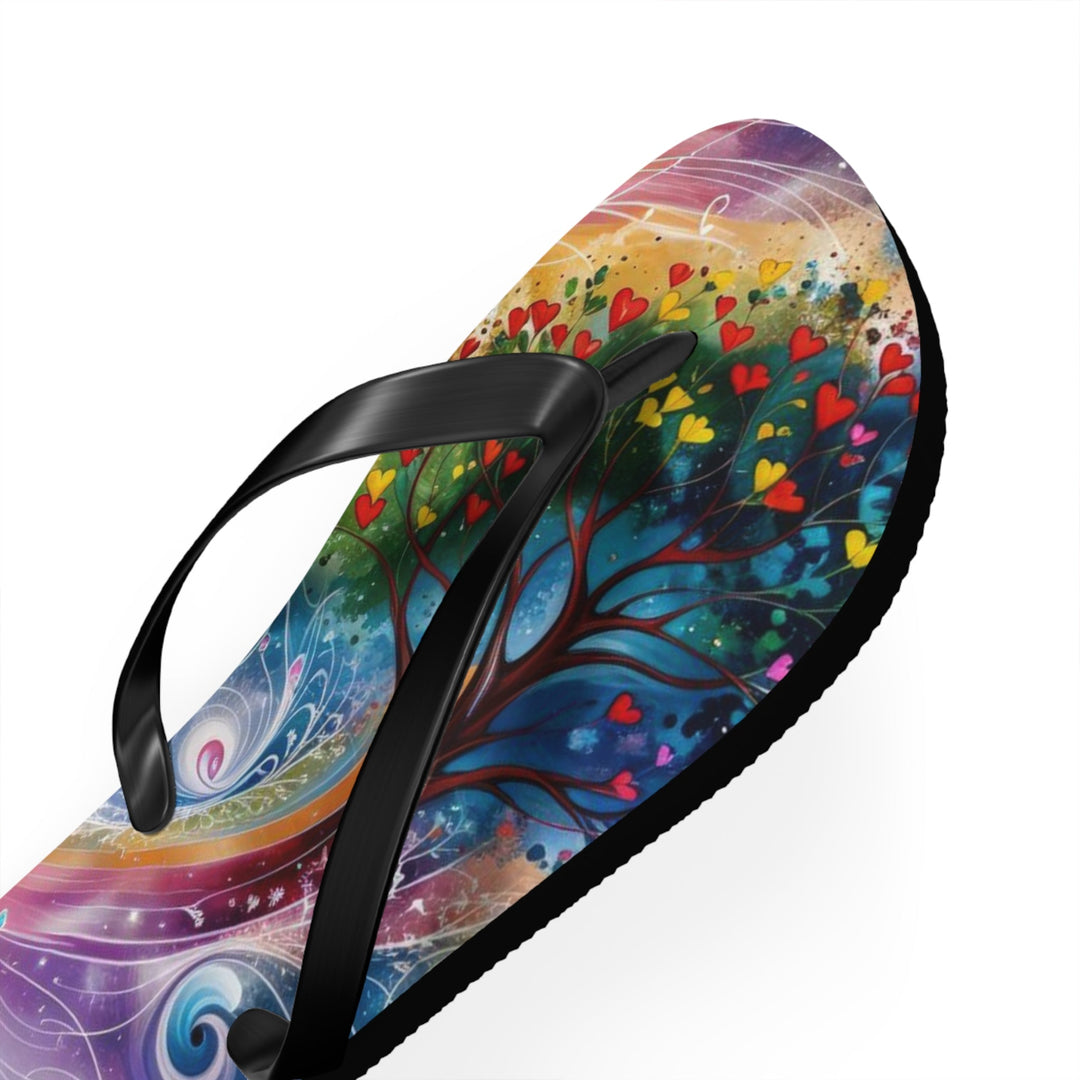 Cosmic Vibrant Energy - Flip Flops - Shoes - g(0D·IO) - XL - Black sole -