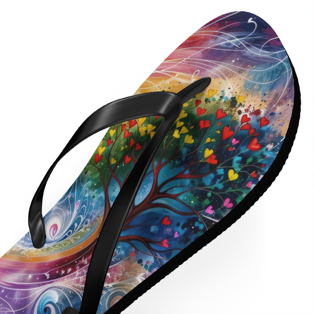 Cosmic Vibrant Energy - Flip Flops - Shoes - g(0D·IO) - XL - Black sole -