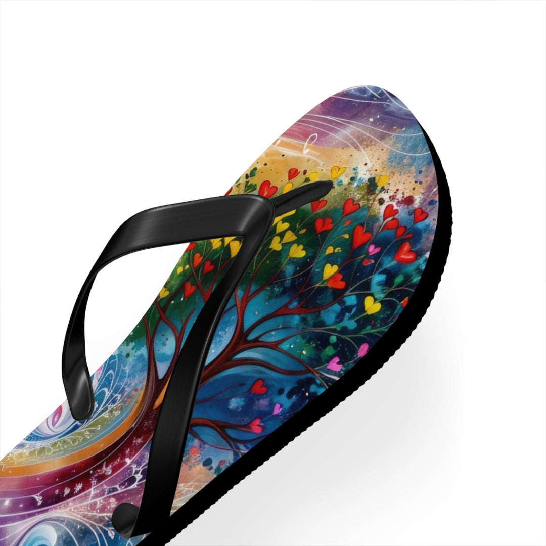 Cosmic Vibrant Energy - Flip Flops - Shoes - g(0D·IO) - XL - Black sole -