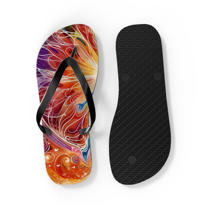 Cosmic Vibrant Energy - Flip Flops - Shoes - g(0D·IO) - XL - Black sole -