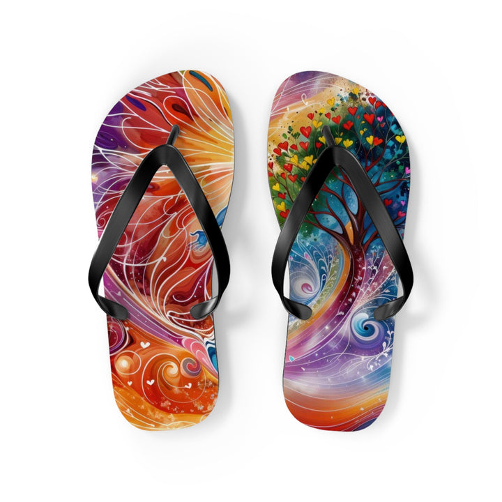 Cosmic Vibrant Energy - Flip Flops - Shoes - g(0D·IO) - M - Black sole -