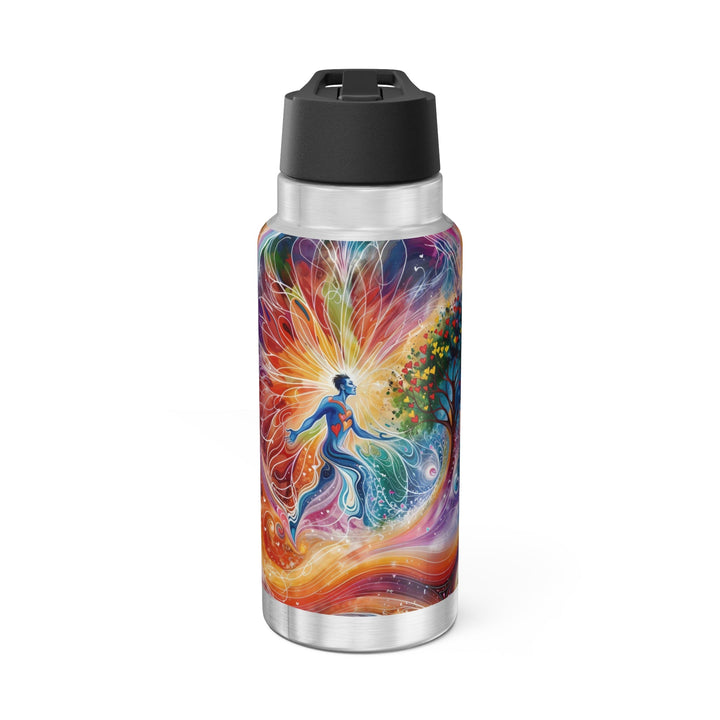 Cosmic Vibrant Energy - Gator Tumbler 32oz - Mug - g(0D·IO) - Silver - 32oz -