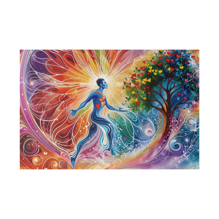 Cosmic Vibrant Energy - Matte Canvas - Canvas - g(0D·IO) - 48″ x 32″ (Horizontal) - 0.75'' -