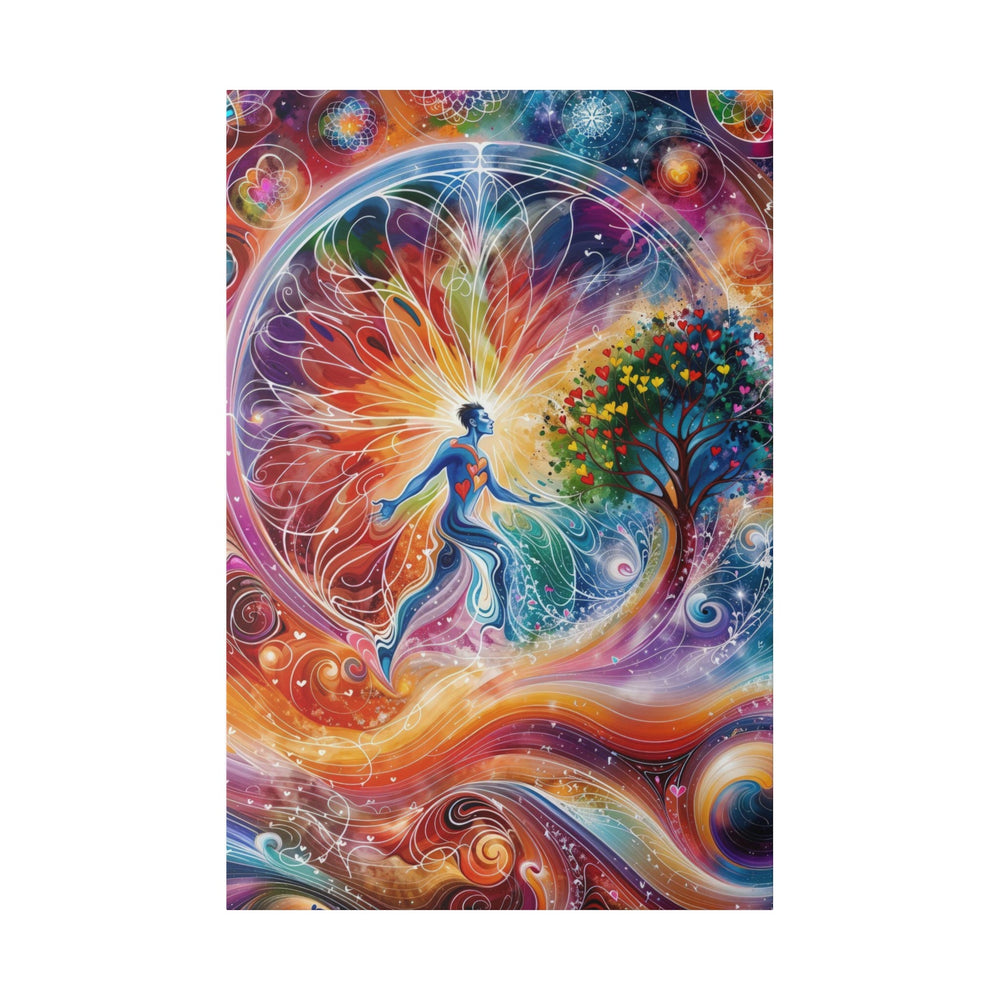 Cosmic Vibrant Energy - Matte Canvas - Canvas - g(0D·IO) - 32″ x 48″ (Vertical) - 0.75'' -