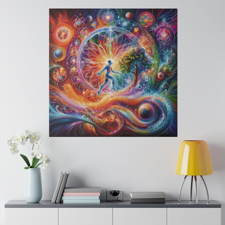 Cosmic Vibrant Energy - Matte Canvas - Canvas - g(0D·IO) - 32" x 32" (Square) - 0.75'' -