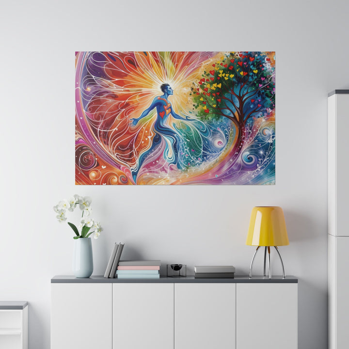 Cosmic Vibrant Energy - Matte Canvas - Canvas - g(0D·IO) - 32" x 32" (Square) - 0.75'' -