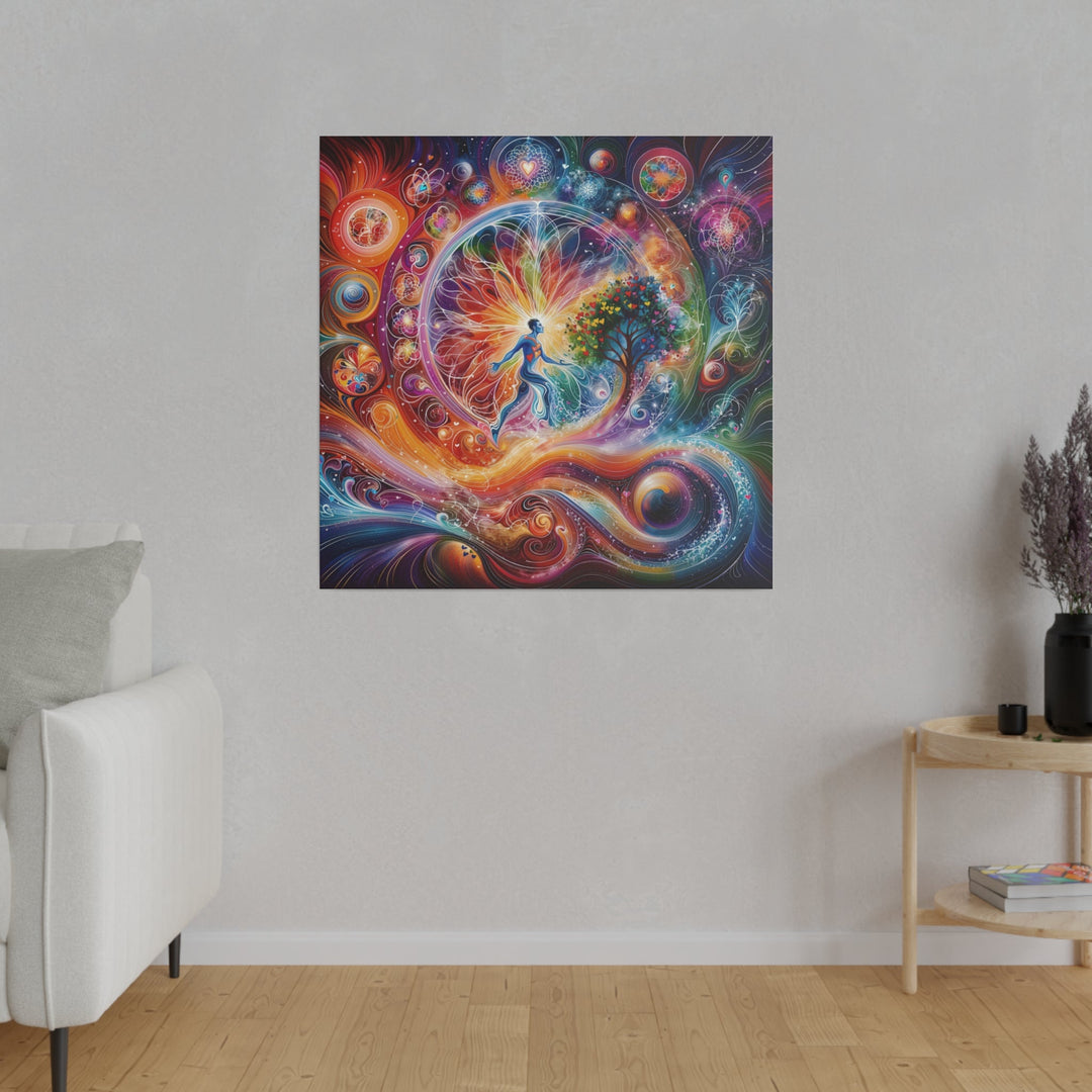 Cosmic Vibrant Energy - Matte Canvas - Canvas - g(0D·IO) - 32" x 32" (Square) - 0.75'' -