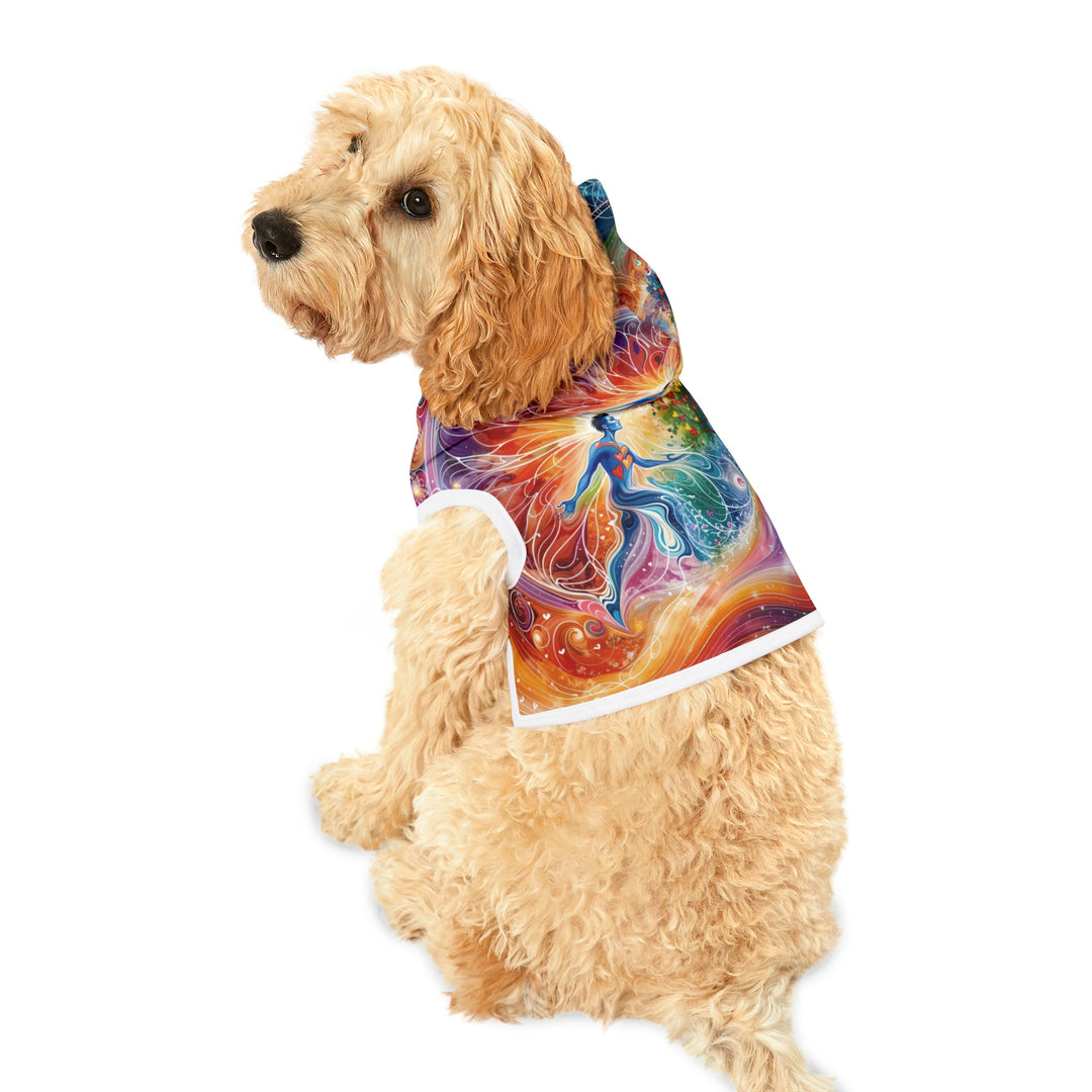 Cosmic Vibrant Energy - Pet Hoodie - Pets - g(0D·IO) - XXS - Black Rib -