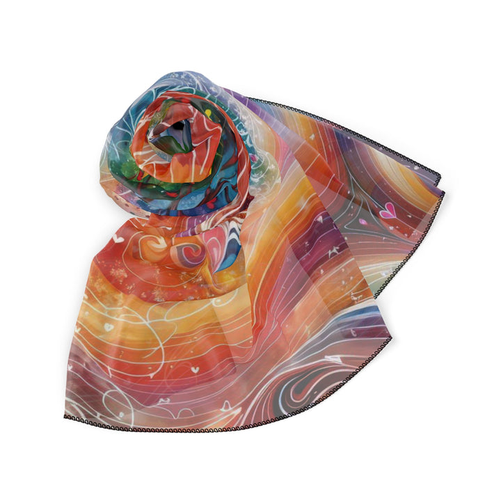 Cosmic Vibrant Energy - Poly Scarf - Accessories - g(0D·IO) - Poly chiffon - 50" × 50" -