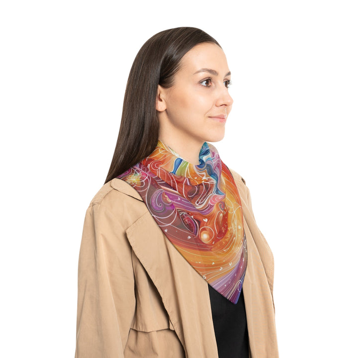 Cosmic Vibrant Energy - Poly Scarf - Accessories - g(0D·IO) - Poly chiffon - 50" × 50" -