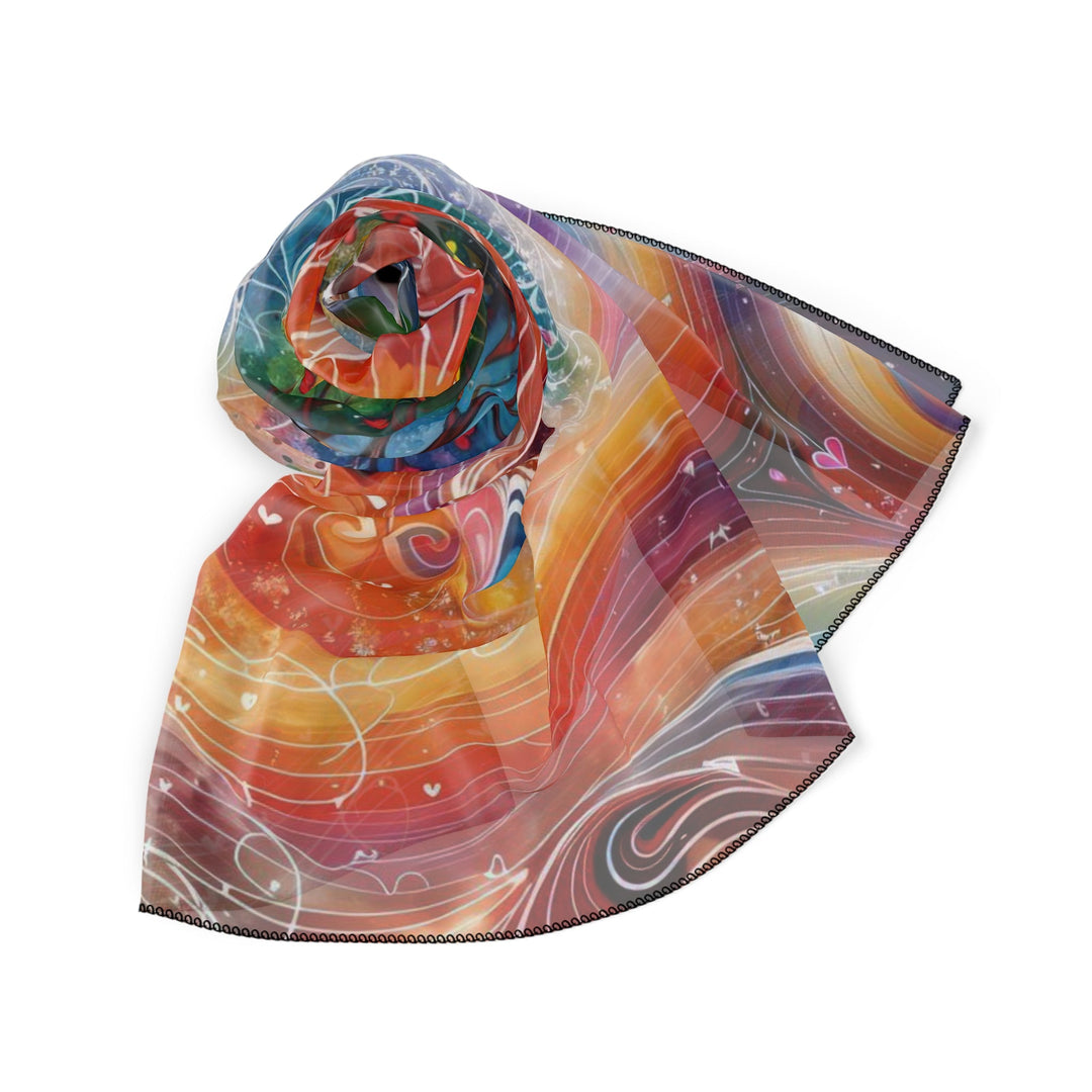 Cosmic Vibrant Energy - Poly Scarf - Accessories - g(0D·IO) - Poly chiffon - 50" × 50" -