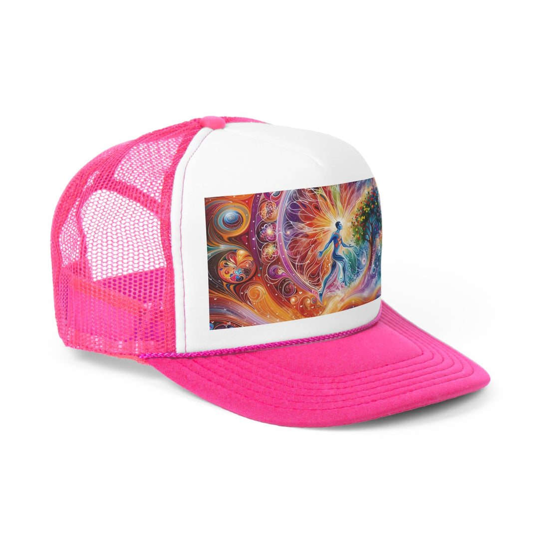 Cosmic Vibrant Energy - Trucker Hat - Hats - g(0D·IO) - Pink - One size -